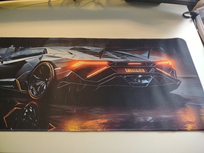 gaming mat pad with racing car free viewing