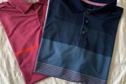 2 x Padraig Harrington golf tops (S) Short sleeved