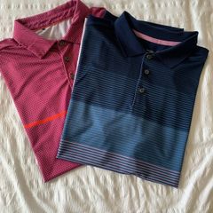 2 x Padraig Harrington golf tops (S) Short sleeved