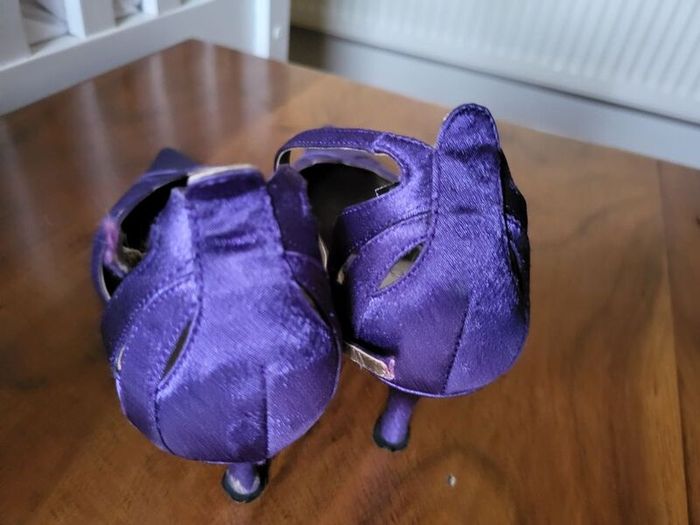 Purple Kitten heel Bridesmaids shoes
