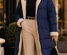 SHEIN Curve Long Puffer Coat