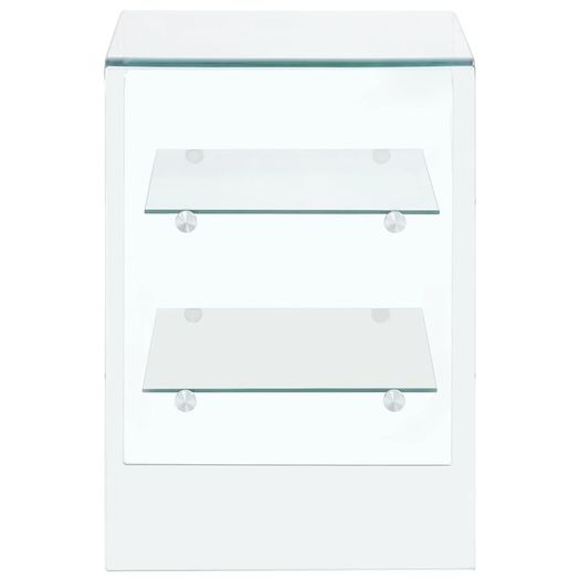 Coffee Table 50x40x56 cm Tempered Glass