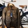 Polo Ralph Lauren G-1 Leather Jacket Bomber Flight Shearling Brown Image 2