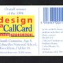1995 Ireland 10 unit Design a Callcard '94 (Gemplus GEM1) Call Card Used. Telecom Eireann card number 1087 Image 3