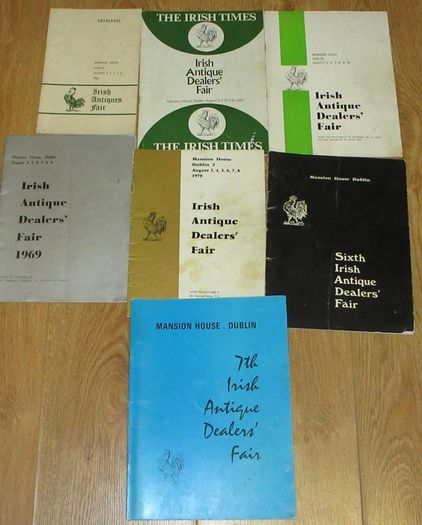 Irish Antique Fairs A Collection of Catalogues for the first 22 Irish Antique Dealers Fairs in the Mansion House Dublin from 1966- 1988 - Irish Antique Fairs Association