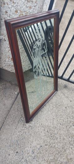Dr Edmund Rice founder of the Christian brothers etched mirror,came from a old school,hard to come by ,heavy,lovely display,a piece of irish history,,hard to come by, buyer collects,sold as seen ,sorry pics not more clearer,I gave wood a light polish.