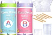 16oz Crystal Clear Epoxy Resin for Casting - 1:1 Ratio Crystal Clear Resin Coating for Wood, Bar, Table, Jewelry Making, Craft Decoration (FREE POSTAGE)