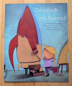 Deanfaidh me Roicead - large book as Gaeilge - brand new - less than half price