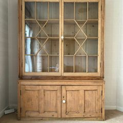 Victorian Country Pine Bookcase / Dresser