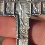 German Orthodox Silver Heavy Crucifix(Circa 1850)..22 grams Image 9