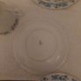 Vintage Blue White Floral Tea Cup Saucer Set Porcelain China Nanjing Pagoda Image 5