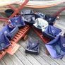 baby bag, foot muff, sling in swords Image 3