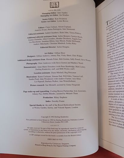 DK/ The RHS Encyclopedia of Gardening