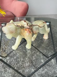 Luxury Hand-Carved Marble Tiger