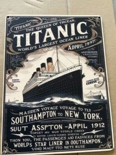 Titanic sign