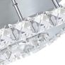 Modern LED Ceiling Lights Crystal Flush 21cm 12W 6000K Cold White Square Stainless Steel Mini Ceiling Lamp Crystal Chandelier Pendant Lighting Fixture for Bedroom,Kitchen,Living Room and Hallway (FREE POSTAGE) Image 2