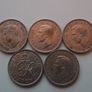 Great Britain. George VI. 9 coins@6 pence Run of the years (1947-1951) Image 2