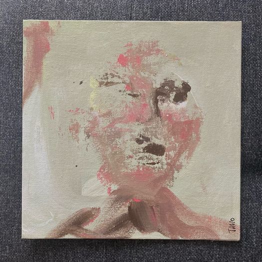 Original Contemporary painting Irish Art Portrait of Woman abstract art Gift