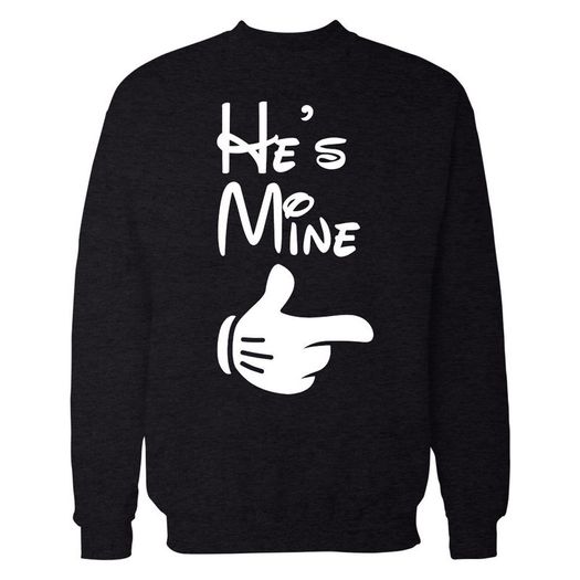 He's Mine She's Mine Couple Love Sweatshirts valentines day gift present