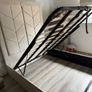 New Ottoman Storage Panel Plush Velvet Upholstered Bed Frame Double & King Size Image 7