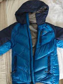 Outdoor research  alpine down hooded jacket (s)