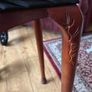 Mahogany console table and picture Image 5
