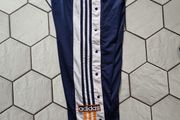 Women's Blue Adidas Vintage retro adibreak poppers Track Pants D4 Size L large trousers