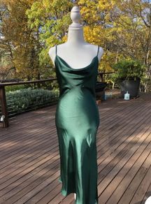 Slideshhow Satin Cami Dress - This Is Blue Not Green!!