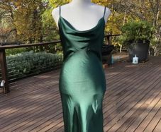 Slideshhow Satin Cami Dress - This Is Blue Not Green!!