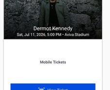 Dermot Kennedy Saturday 11th July