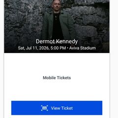 Dermot Kennedy Saturday 11th July