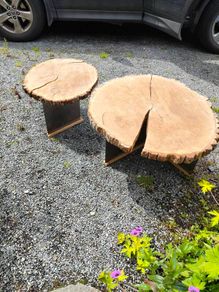 hand made wooden table