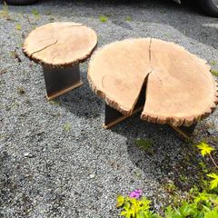 hand made wooden table