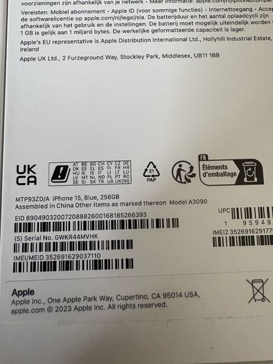 iPhone 15 256gb Blue - Unlocked