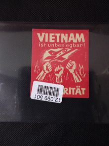 Vietnam is Invincible : Vintage Matchbox Cover-Label