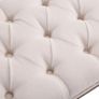 NEW SALE | Cushioned Dining Bench 56 inch Chic Button Tufted 3 Person Stool Bench Bedside Seat End Hallway Linen Image 7