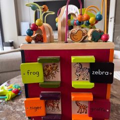 Animals Wooden Zany Zoo Cube Activity Center