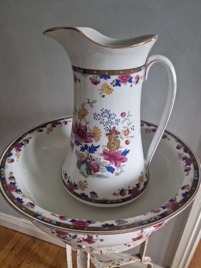 large jug & bowl,
