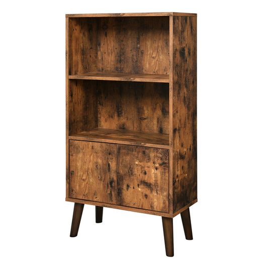 New Retro Bookcase Storage Cabinet- FREE P&P