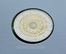 Latvia 2023 year Uncirculated 2 Euro coin.