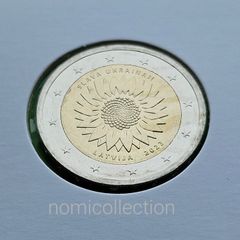 Latvia 2023 year Uncirculated 2 Euro coin.