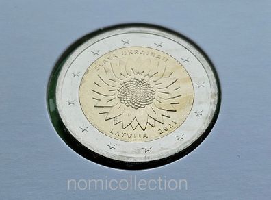 Latvia 2023 year Uncirculated 2 Euro coin.