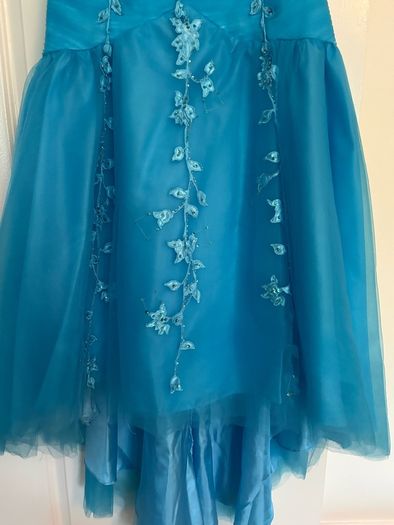 Blue evening dress