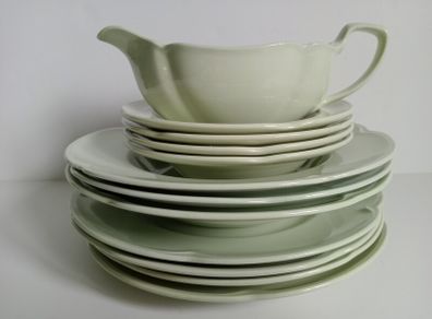Greendawn, WW11 utility ware, green , delph, green plates