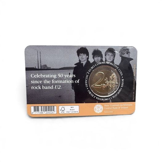 2 Euro 2026 Ireland "U2" coincard