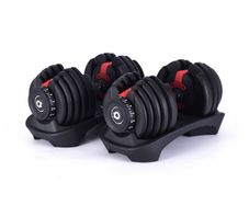 RPM Adjustable Dumbbells (24kg) with Kettlebell + Yoleo Foldable Weight Bench
