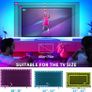 TV LED Backlights 4.5M,Romwish LED Strip Lights with Bluetooth APP Control for 65-75 inch TV, 16 Million Colors, Music Sync Color Changing + Sensitive Mic + Timing Function, Adapter USB Powered Image 5