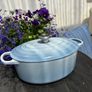 Le Creuset 29cm 4.7L Oval casserole in Coastal blue Image 2