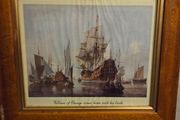 "William of Orange comes home with his bride" Framed print