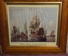 "William of Orange comes home with his bride" Framed print